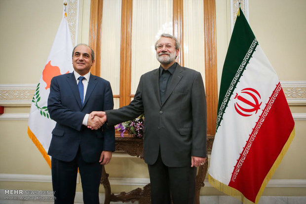 Larijani meets with Cypriot counterpart