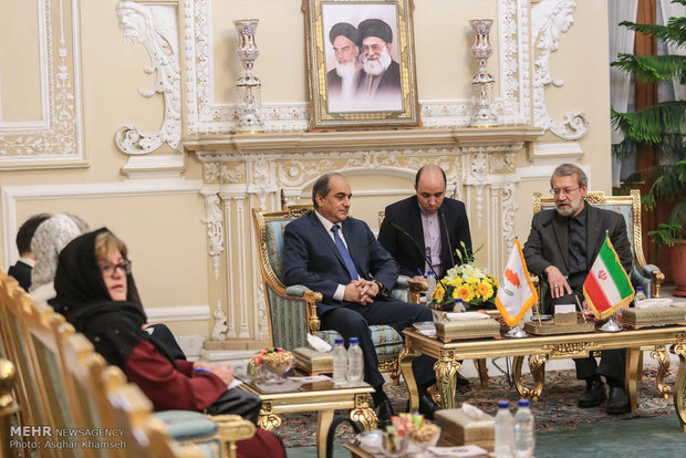 Larijani meets with Cypriot counterpart