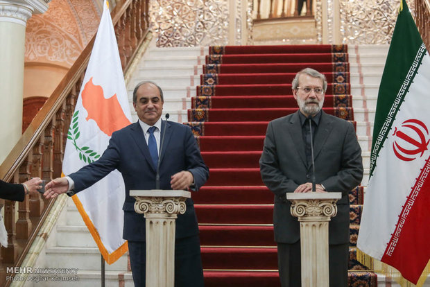 Larijani meets with Cypriot counterpart