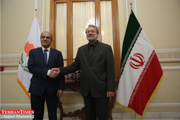 Larijani meets with Cypriot counterpart