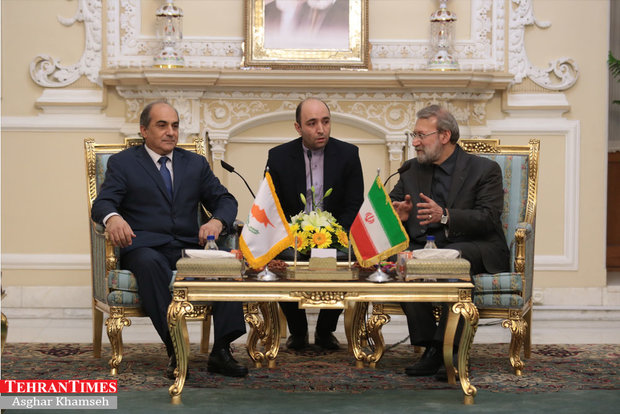 Larijani meets with Cypriot counterpart