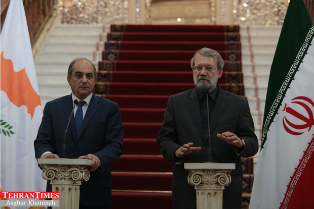 Larijani meets with Cypriot counterpart