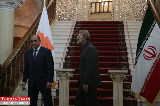 Larijani meets with Cypriot counterpart