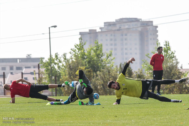 Iran natl. football team hold training session