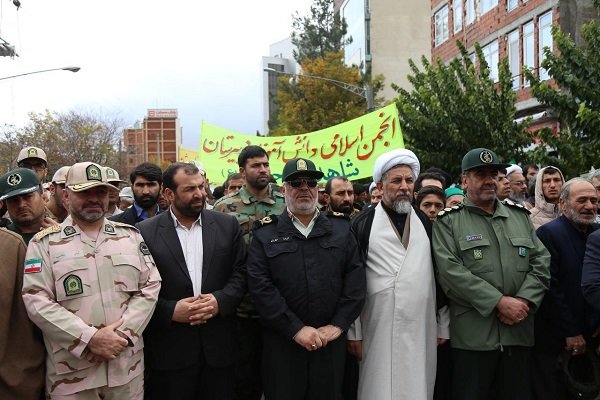 فریاد مرگ بر آمریکا ومرگ بر اسرائیل در خراسان شمالی طنین‌انداز شد