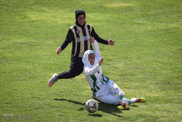 Women football match in Shiraz 