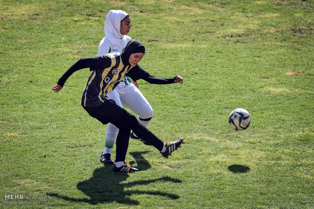 Women football match in Shiraz 