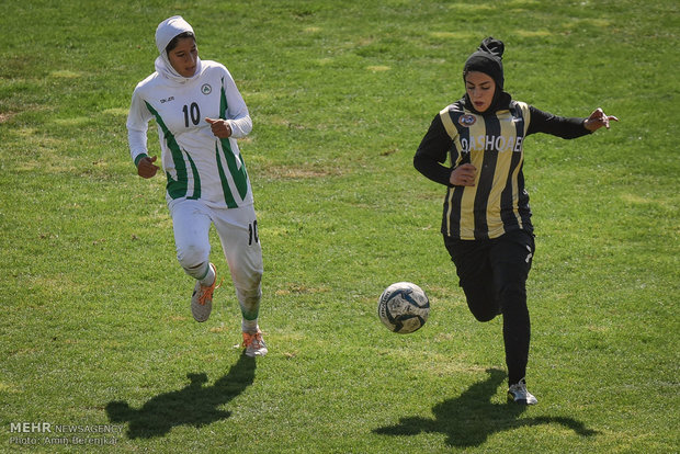 Women football match in Shiraz 