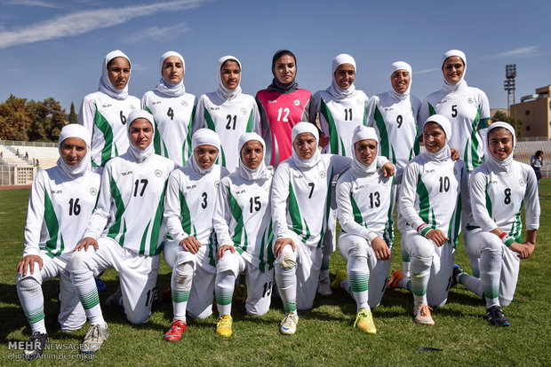 Women football match in Shiraz 