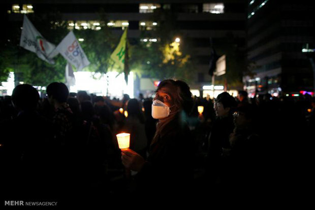 درخواست کره ای ها برای برکناری رئیس جمهور‎