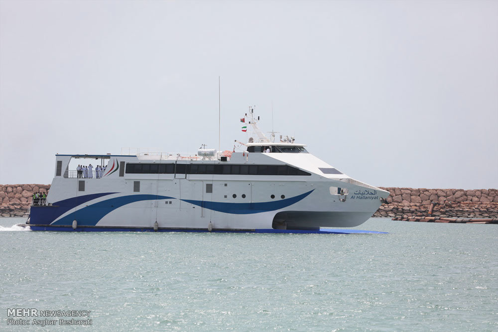 Iranian passenger ship departs from Bandar Abbas