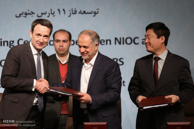 Iran, France, China sign gas agreement