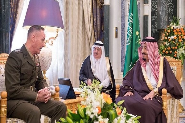 رئیس ستاد ارتش آمریکا با ملک سلمان دیدار کرد