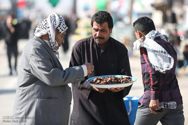 زائران اربعین در مرز شلمچه