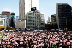 موج خشم مردم کره جنوبی به کاخ ریاست جمهوری رسید