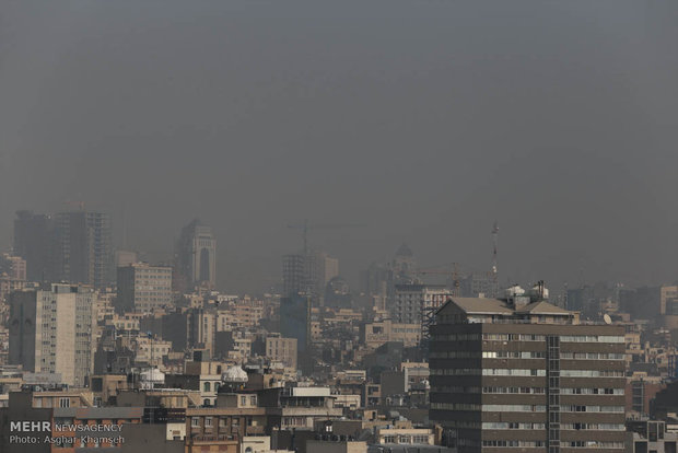 تشدید آلاینده اوزن در هوای تهران