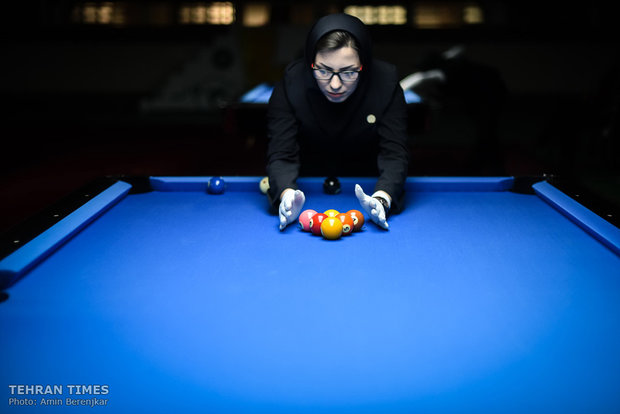 Iran’s women’s 9-ball competition takes place in Shiraz