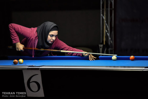 Iran’s women’s 9-ball competition takes place in Shiraz