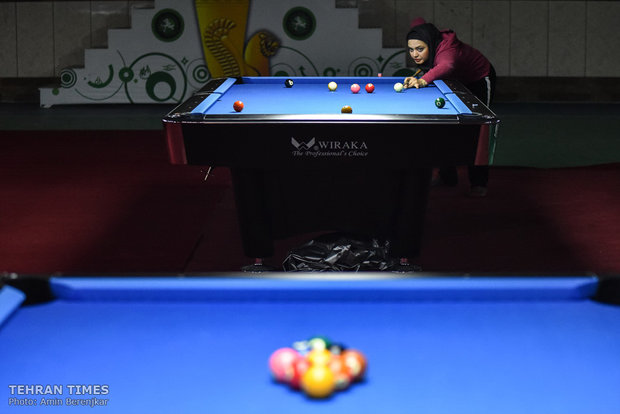 Iran’s women’s 9-ball competition takes place in Shiraz