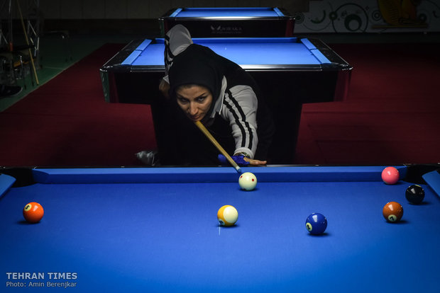 Iran’s women’s 9-ball competition takes place in Shiraz