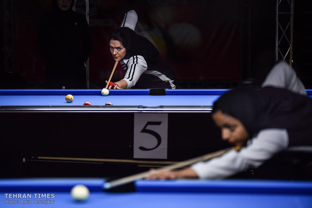 Iran’s women’s 9-ball competition takes place in Shiraz