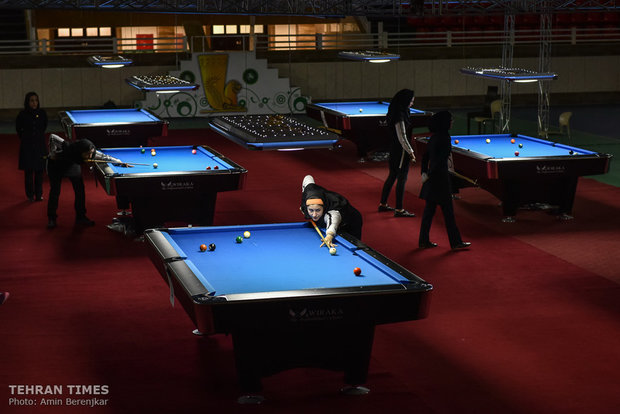 Iran’s women’s 9-ball competition takes place in Shiraz