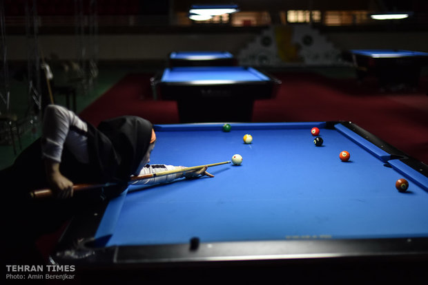 Iran’s women’s 9-ball competition takes place in Shiraz