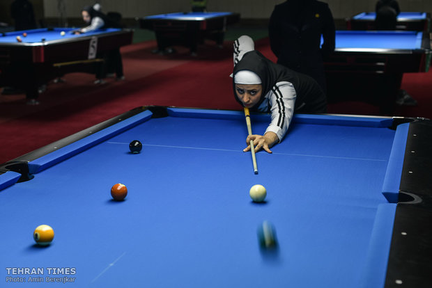 Iran’s women’s 9-ball competition takes place in Shiraz