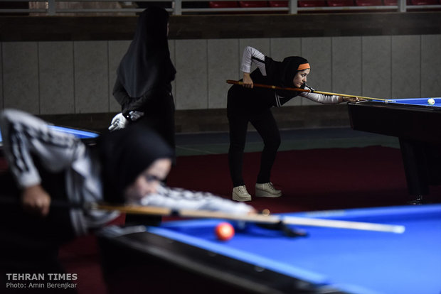 Iran’s women’s 9-ball competition takes place in Shiraz