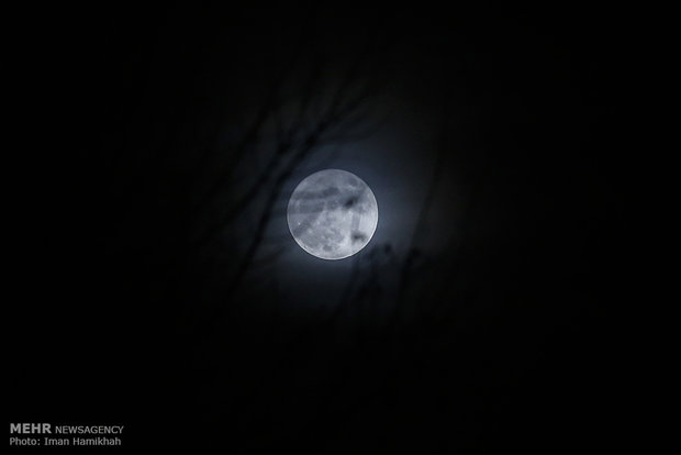 Supermoon in Iran's sky