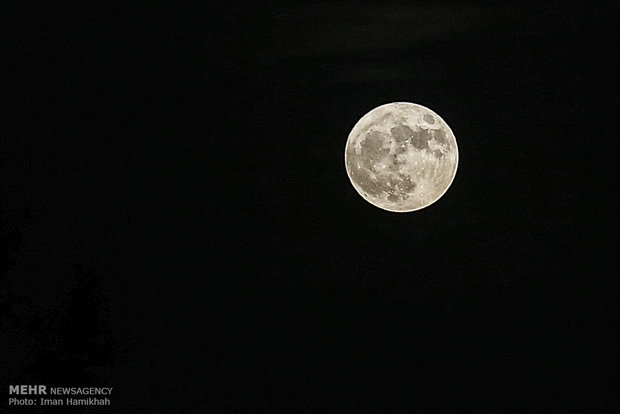 Supermoon in Iran's sky