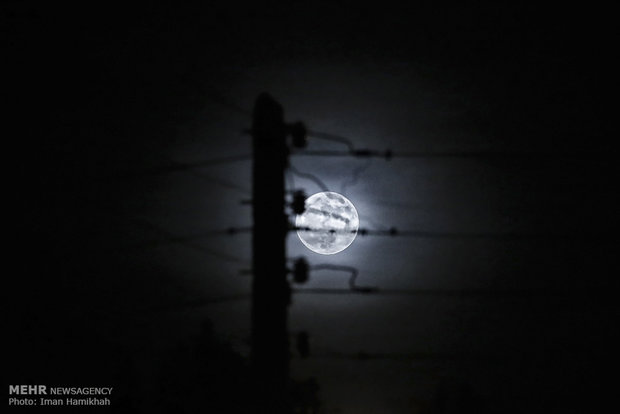 Supermoon in Iran's sky