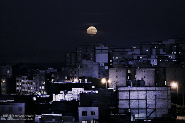 Supermoon in Iran's sky