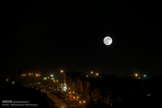 Supermoon in Iran's sky