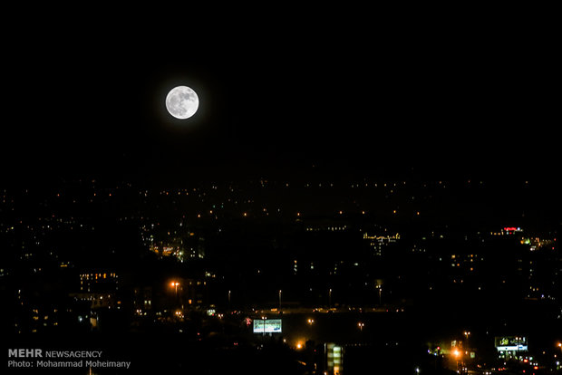 Supermoon in Iran's sky