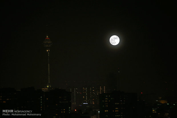 Supermoon in Iran's sky