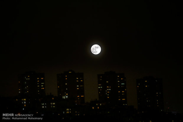 Supermoon in Iran's sky