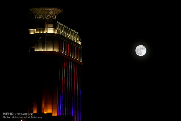 Supermoon in Iran's sky