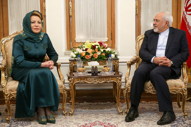 Russia’s Matviyenko, Iran’s Zarif assess ways to strengthen ‘strategic’ ties