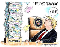 Trump tower of promises 