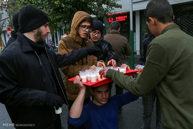 مراسم پیاده روی اربعین حسینی در تهران 