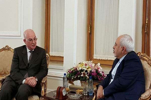 Zarif meets with AU Com. for peace in Tehran