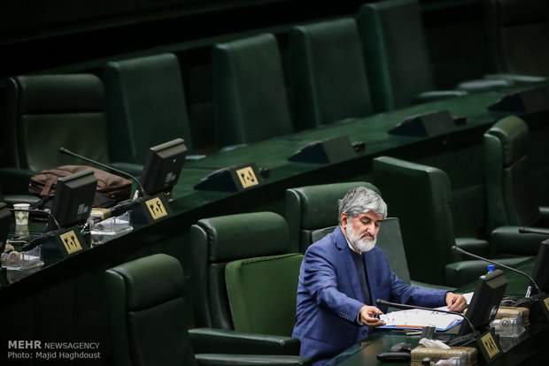 علی مطهری نایب رییس دوم در جلسه علنی مجلس شورای اسلامی
