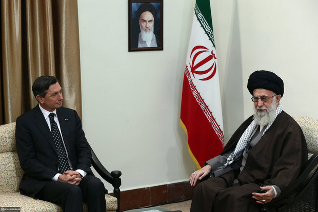 Slovenian President and his entourage met with Ayatollah Khamenei