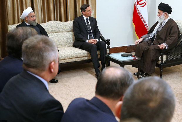 Slovenian President and his entourage met with Ayatollah Khamenei