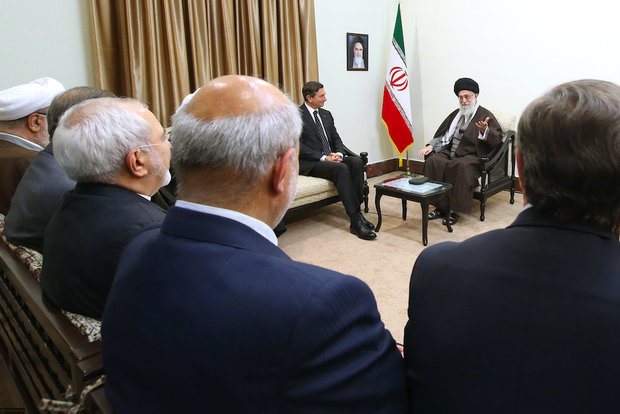 Slovenian President and his entourage met with Ayatollah Khamenei