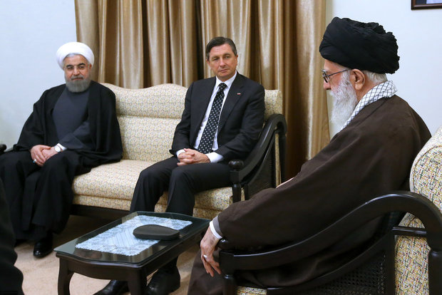 Slovenian President and his entourage met with Ayatollah Khamenei