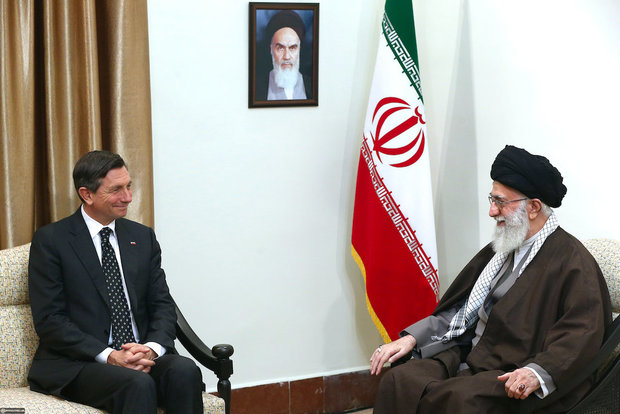 Slovenian President and his entourage met with Ayatollah Khamenei