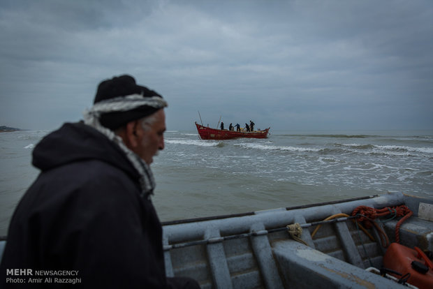 Fishing in Caspian Sea