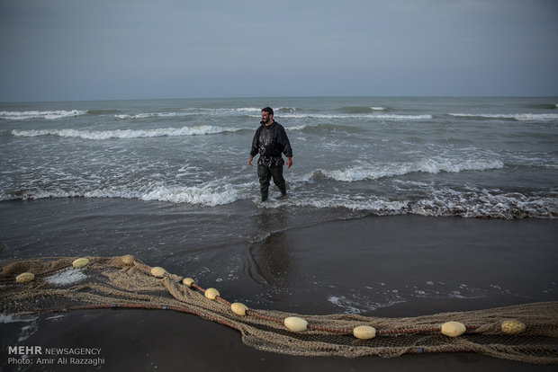 Fishing in Caspian Sea